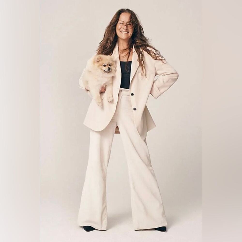 NWT Free People We The Free Carolyn Bessette Oversize Classic Preppy Jay Blazer